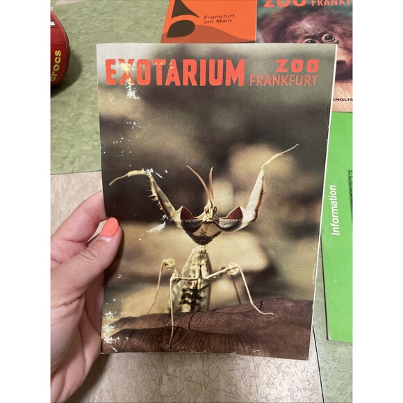 1960s Frankfurt am Main Germany Vtg Travel Booklet Tourist Guide Zoo Map Goethe - Picture 2 of 8